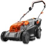 FUXTEC Akku Rasenmäher 40V (2x20V) E2RM43- Schnittbreite 43cm, Variable Schnitthöhe, Elektrorasenmäher, Kabellos (Li-Ion Akku & Ladegerät inklusive)