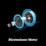 WORX WG733E Akku-Rasenmäher 20V, 33cm Schnittbreite, 35L Grasfangkorb (leistungsstarker Brushless-Motor, 6 Schnitthöheneinstellungen (25-75mm), Intellicut Technologie, inkl. 4Ah Akku & Ladegerät)