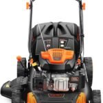 FUXTEC 4in1 Benzin Rasenmäher FX-RM5196 mit Edge-Cut, Gartenmäher inkl. Seitenauswurf-Funktion, 51 cm Schnittbreite, 4-Takt mit Hinterradantrieb, kugelgelagerte Big Wheel Räder, 60L Grasfangkorb