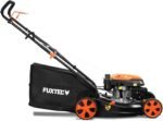 FUXTEC 3in1 Benzin Rasenmäher FX-RM4646ECO • 3,5PS 2,6kW 4-Takt Motor 146ccm • 46cm Schnittbreite 7 Stufen 25–75mm • 50L Fangkorb • Mulchfunktion & Heckauswurf • Leichtgewicht 25kg