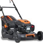FUXTEC 4in1 Benzin Rasenmäher FX-RM5196 mit Edge-Cut, Gartenmäher inkl. Seitenauswurf-Funktion, 51 cm Schnittbreite, 4-Takt mit Hinterradantrieb, kugelgelagerte Big Wheel Räder, 60L Grasfangkorb