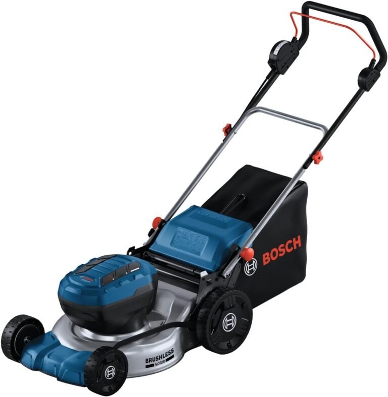 Bosch Professional 18V System Akku-Rasenmäher GRA 18V2-46 (Schnittbreite: 46 cm, 6-stufige Höheneinstellung, 60-Liter-Textil-Grasfangkorb, inkl. 2 x Isolierschlüssel, Mulcher)