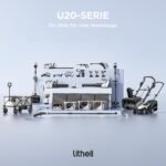 U20 Litheli Akku Rasenmäher, 2 x 20V, 43cm Schnittbreite, Brushless, bis 500 m², 40L Fangkorb, 25-75 mm Schnitthöhe, inkl. 2 x 4,0 Ah Akkus