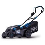 Scheppach Akku Rasenmäher BC-MP380-X | 38cm Schnittbreite | für 450-500m2 | 45L Korb | Schnitthöhe 25-75mm | Brushless | 20V-IXES-Serie | 10 Jahre Garantie | 2x4Ah Akku & Fastcharge Doppelladegerät