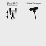 Scheppach MS132-42B Benzin Rasenmäher Black Edition mit Antrieb | für Rasenflächen bis 800m² | Schnittbreite 42cm | Leistung 3,3PS | Schnitthöhenverstellung in 7 Stufen (25-75mm) | Fangbox 45L