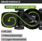BRAST® Benzin Rasenmäher mit Antrieb | 3,0kW (4,1PS) | Elektrostart | 41cm Schnittbreite | viele Modelle | TÜV | 4 Takt OHV Motor | 25-75mm Schnitthöhe | 40L Fangkorb | Stahlgehäuse | 16145 Estart