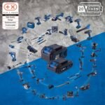 Scheppach Akku Rasenmäher BC-MP380-X | 38cm Schnittbreite | für 450-500m2 | 45L Korb | Schnitthöhe 25-75mm | Brushless | 20V-IXES-Serie | 10 Jahre Garantie | 2x4Ah Akku & Fastcharge Doppelladegerät