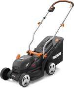 WORX WG733E Akku-Rasenmäher 20V, 33cm Schnittbreite, 35L Grasfangkorb (leistungsstarker Brushless-Motor, 6 Schnitthöheneinstellungen (25-75mm), Intellicut Technologie, inkl. 4Ah Akku & Ladegerät)