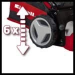 Einhell Benzin-Rasenmäher GC-PM 56/2 S HW (für 2.200 m², Frontbumper, OHV-Motor mit GT-Markengetriebe, Einhell Quick-Start-System, Vortex Technology Deck mit 5-in-1-Funktion)