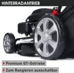 BRAST® Benzin Rasenmäher mit Antrieb | 5,2kW (7PS) | 55cm Schnittbreite | viele Modelle | TÜV | 30-80mm Schnitthöhe | 60L Fangkorb | 4 Takt OHV Motor | Stahlgehäuse | Power