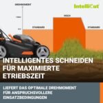 WORX WG743E Akku-Rasenmäher 40V, Profi Rasenmäher mit Mulchfunktion & PowerShare Akku, Rasenmähen ohne Kabel, Ideal für Gärten bis zu 500m² (inkl. 2X 4Ah Akkus & Dual-Ladegerät)