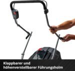 Einhell Akku-Rasenmäher GE-cm 43 Li M Kit Power X-Change (36V, 43 cm Schnittbreite, bis 600 m², Brushless, Mulch-Kit, 63L Fangkorb, 25-75 mm Schnitthöhe, inkl. 2X 4,0Ah + 2X Ladegerät)