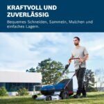 Bosch Professional 18V System Akku-Rasenmäher GRA 18V2-46 (Schnittbreite: 46 cm, 6-stufige Höheneinstellung, 60-Liter-Textil-Grasfangkorb, inkl. 2 x Isolierschlüssel, Mulcher)