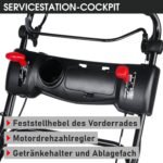 BRAST® Benzin Rasenmäher Trike mit Antrieb | 5,2kW(7PS) | 53cm Schnittbreite | viele Modelle | TÜV | 4 Takt OHV Motor | 30-80mm Schnitthöhe | 60L Fangkorb | Stahlgehäuse | Trike