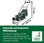 Bosch UniversalRotak Cordless Lawnmower 2x18V-37-550 (up to 500 m2 with 2x 4.0 Ah Batteries); 18 Volt System; Cutting Width: 37 cm; 2x 18 V 4.0 Ah Battery and Charger)