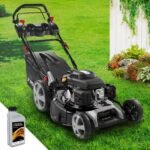 BRAST® Benzin Rasenmäher mit Antrieb | 5,2kW (7PS) | Elektrostart | 55cm Schnittbreite | viele Modelle | TÜV | 30-80mm Schnitthöhe | 60L Fangkorb | 4 Takt OHV Motor | Stahlgehäuse | ESTART Speed