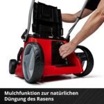 Einhell Akku-Rasenmäher GE-cm 43 Li M Kit Power X-Change (36V, 43 cm Schnittbreite, bis 600 m², Brushless, Mulch-Kit, 63L Fangkorb, 25-75 mm Schnitthöhe, inkl. 2X 4,0Ah + 2X Ladegerät)