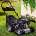 BRAST® Benzin Rasenmäher mit Antrieb | 3,0kW (4,1PS) | Elektrostart | 41cm Schnittbreite | viele Modelle | TÜV | 4 Takt OHV Motor | 25-75mm Schnitthöhe | 40L Fangkorb | Stahlgehäuse | 16145 Estart