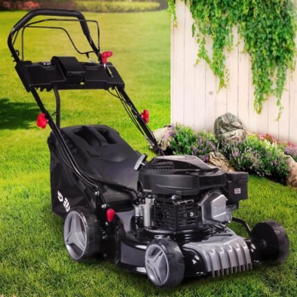 BRAST® Benzin Rasenmäher mit Antrieb | 3,0kW (4,1PS) | Elektrostart | 41cm Schnittbreite | viele Modelle | TÜV | 4 Takt OHV Motor | 25-75mm Schnitthöhe | 40L Fangkorb | Stahlgehäuse | 16145 Estart