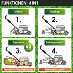 BRAST® Benzin Rasenmäher mit Antrieb | 5,2kW (7PS) | 55cm Schnittbreite | viele Modelle | TÜV | 30-80mm Schnitthöhe | 60L Fangkorb | 4 Takt OHV Motor | Stahlgehäuse | Power