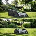 ​ETOOLAB Akku-Rasenmäher 40V, 43cm Schnittbreite, bis 500 m², Brushless, Mulch-Kit, 50L Fangkorb, 25-75 mm Schnitthöhe, 2X 4,0 Ah Akkus+Ladegerät