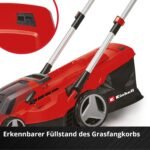 Einhell Akku-Rasenmäher GP-cm 36/450 Kit Power X-Change (36 V, 38 cm Schnittbreite, 450 m², Brushless, Mulchfunktion, 45 L Fangsack, inkl. 2 x 4,0 Ah Akkus + Twincharger)