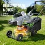 ​ETOOLAB Akku-Rasenmäher 40V, 43cm Schnittbreite, bis 500 m², Brushless, Mulch-Kit, 50L Fangkorb, 25-75 mm Schnitthöhe, 2X 4,0 Ah Akkus+Ladegerät